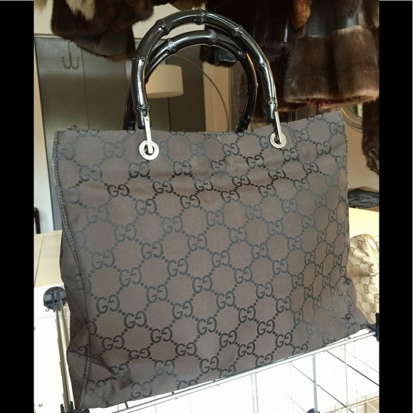 Gucci Handbags - Gucci GG monogram Bamboo Bag